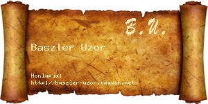 Baszler Uzor névjegykártya